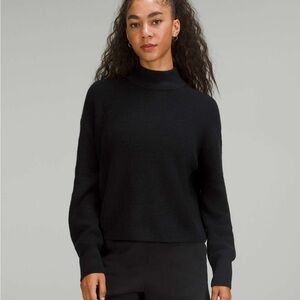 Lululemon Athletica Black Cowl Neck Sweater